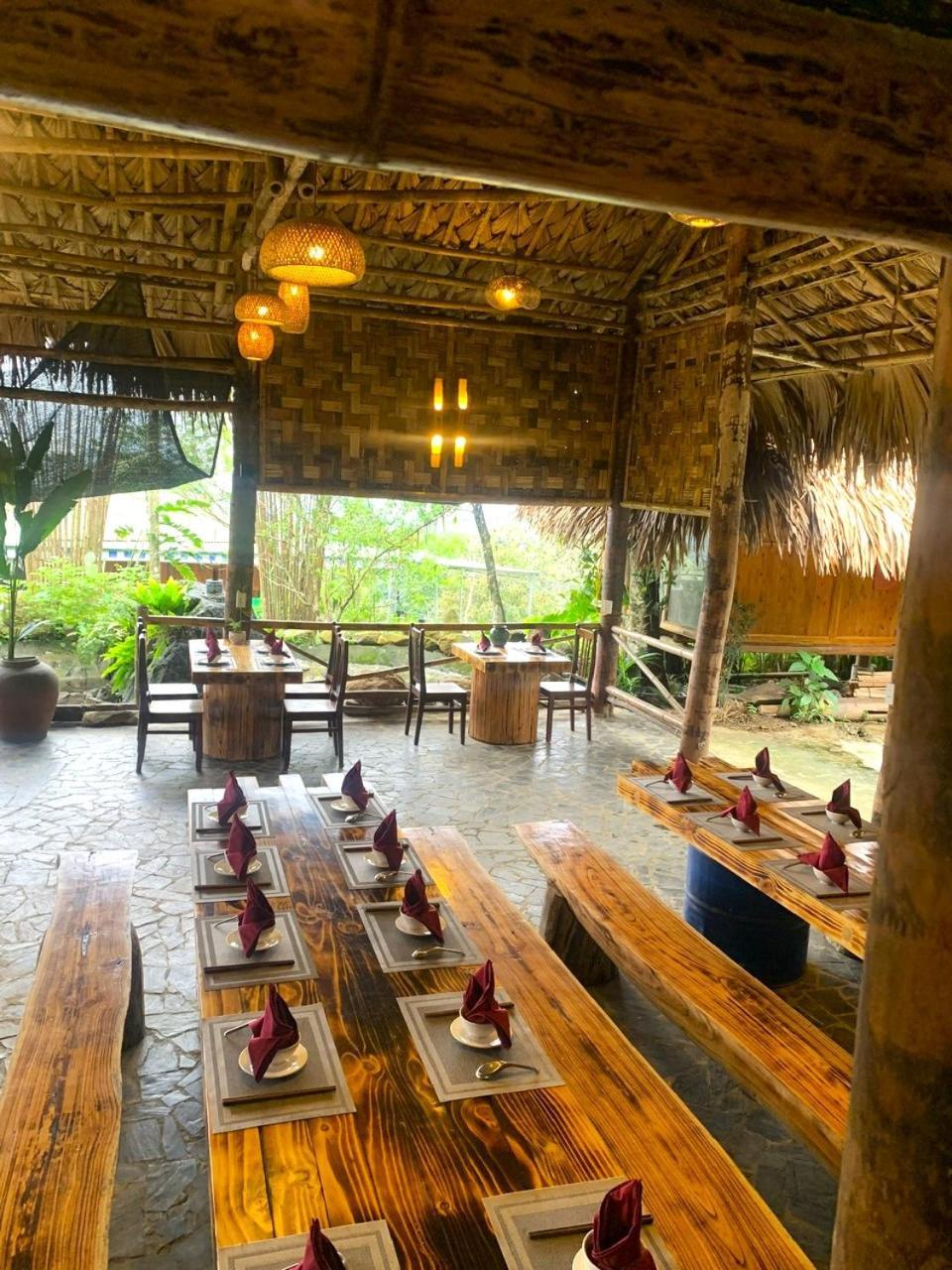 Pu Luong Cuisine Garden Homestay Lang Bang Exteriör bild