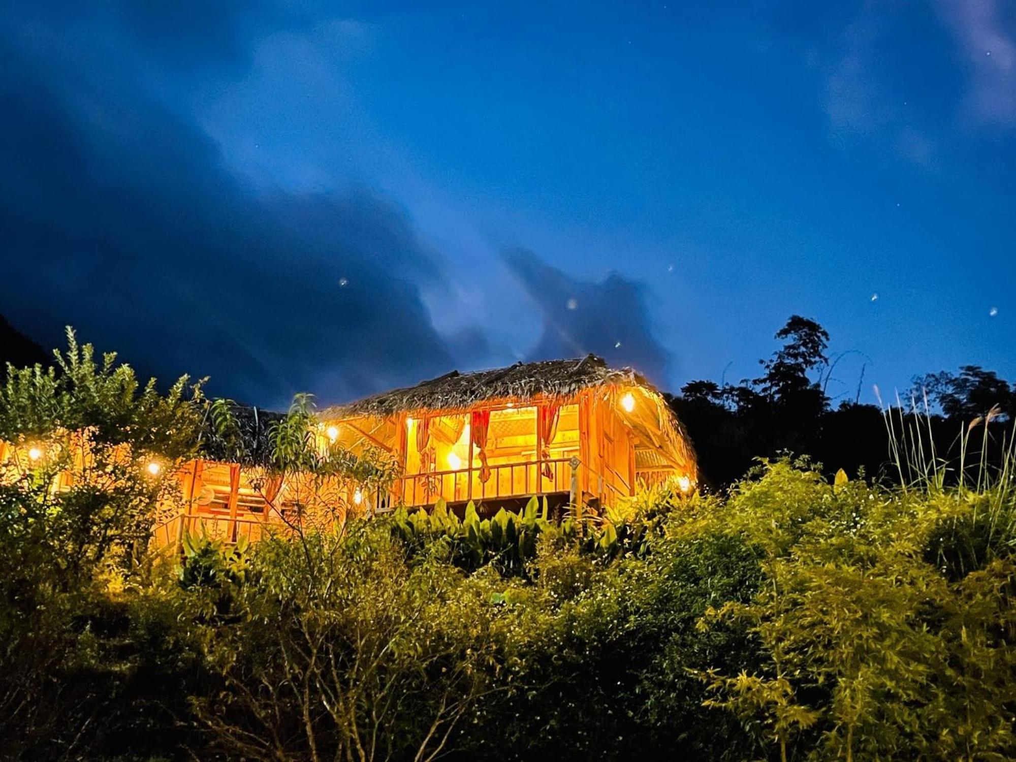 Pu Luong Cuisine Garden Homestay Lang Bang Exteriör bild